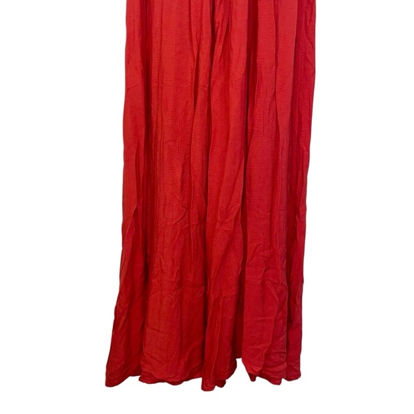 INDAH Anjeli cutout maxi dress boho indie summer red orange women’s medium - Picture 9 of 11